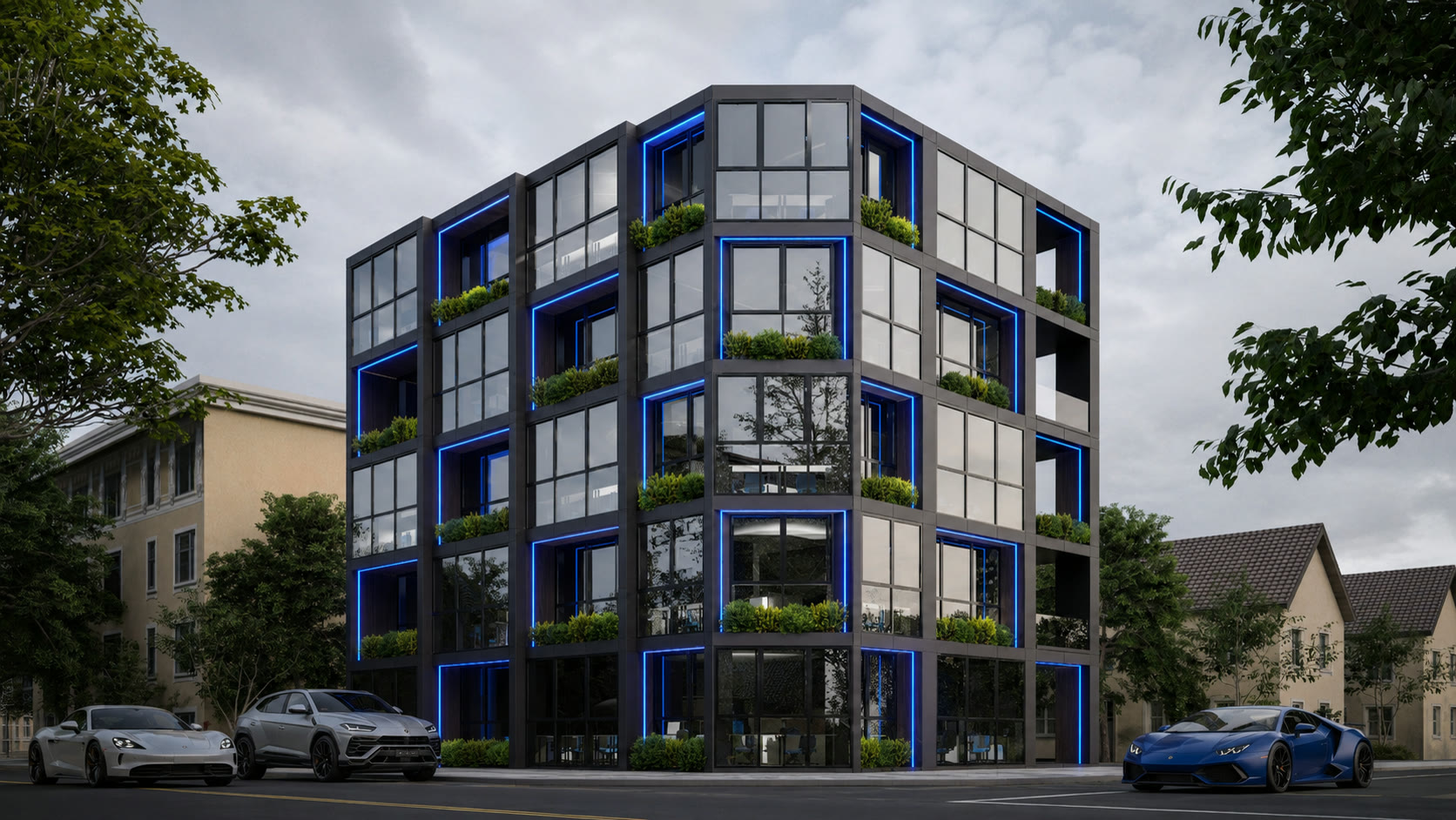 Constantinou Tower, Kapsalos — project render
