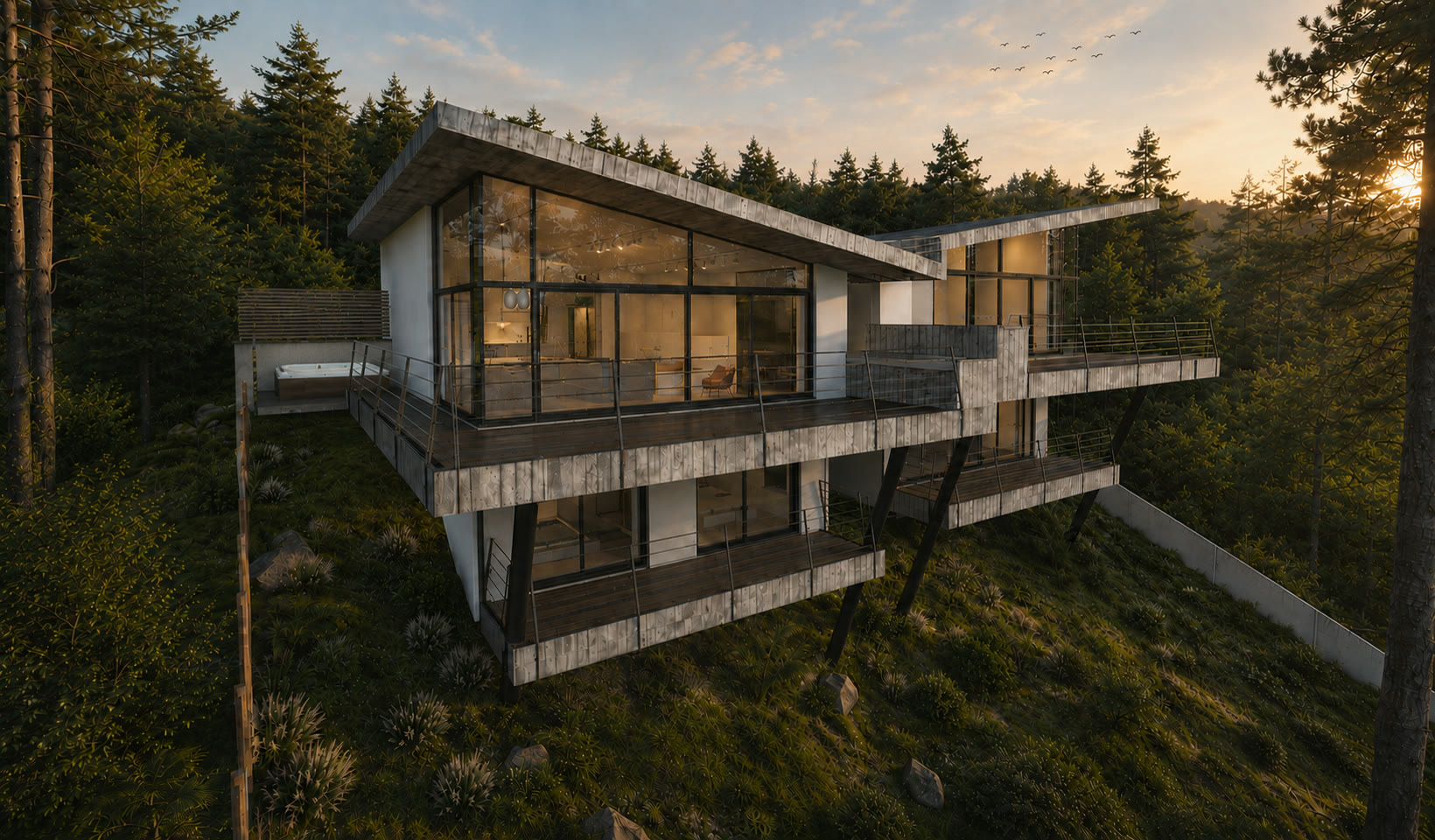 Platres Forest Residence, Troodos — project render